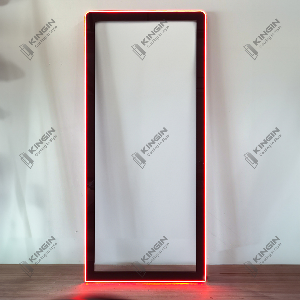 LED Illuminated Frame Cooler Glass Door - KinginGlass