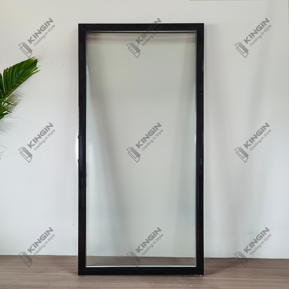 Stylish Black PVC Frame Glass Door for Refrigerators